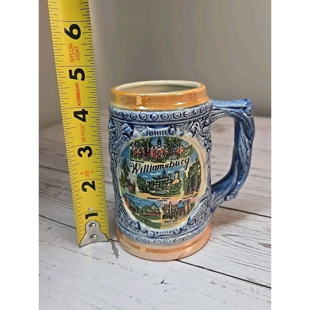 Williamsburg VA Souvenir Stein Beer Mug‎ - 4 1/2